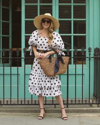 SPOTTY DOTTIE // POLKA DOT PUFF SLEEVE DRESS