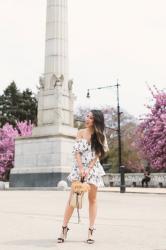 Spring Essentials :: Floral dress & Straw bag