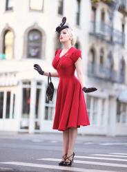 40's Little Italy || Red & Black in Miss Retro Chic