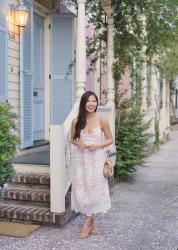 White Lace Dress in Savannah, Georgia