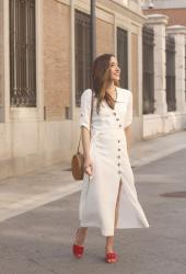 White Midi Dress