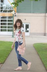 Floral t shirt with a little trick