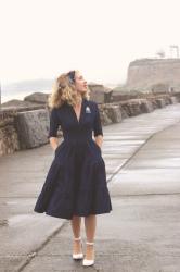 Sea Mist and the Navy Dress