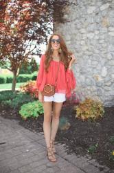 Coral Summer Top