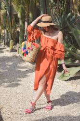 A perfect Zaful orange summer dress.