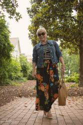 Wide Leg Floral Pants & A Linkup