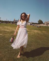 A Romantic Polka Dot Dress in the City of Love