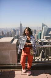 Top noir et pantalon moutarde #Look3 New York