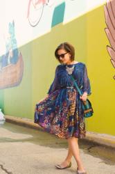 Styling a Floral Smock Dress