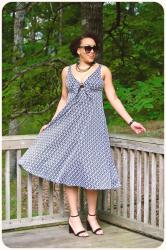 Review: Vogue 9312 | Tie-Front Cutout Style Dress!