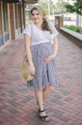 Midi Skirt Pregnancy Style