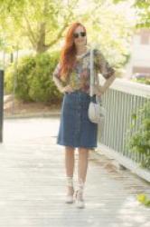 Not Interested in Shorts? Wear a Denim Skirt for Spring / Summer