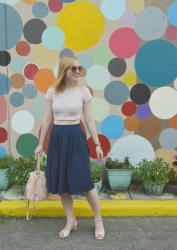 Crop Top and a High Waisted Skirt 