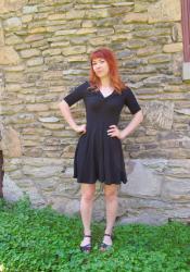 Completed: Black Merino Wool Joni Dress