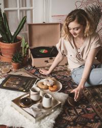 Records, Coffee, Donuts, and Friends