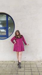 Velvet Dress con Genuina ~ Curvy Plus size Woman