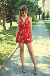 Red romper