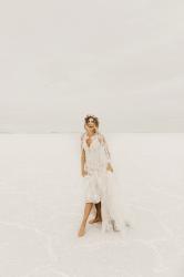 BHLDN Photoshoot in Bonneville Salt Flats with India Earl