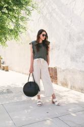 Wide Leg Linen Pants