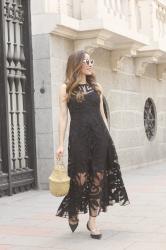 Black Lace Maxi Dress