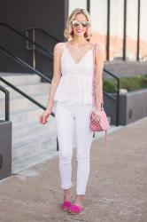 Cutest Cami for Summer – All White Outfit