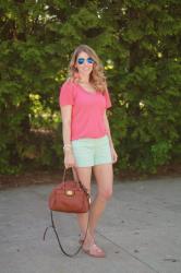 5 Ways to Wear a Coral Tee 