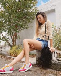 In sneakers