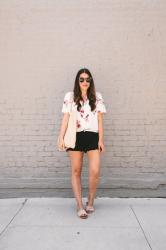 Floral Twist Top