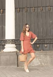 Terracotta Top And Skirt