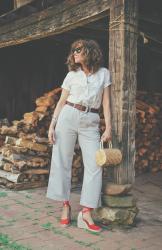 Red Espadrilles To Spice Up Neutrals