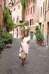 WHITE DRESS IN ROMA 
