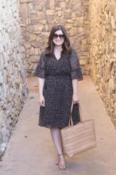 Polka Dot Midi Dress 