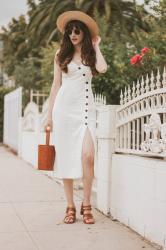 White Summer Dresses + Link up