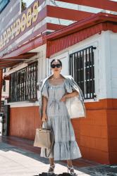 Brunch Style: Linen Dress & Linen Blazer