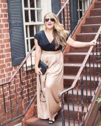 Gold Palazzo Pants