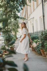 The White Button Down Dress