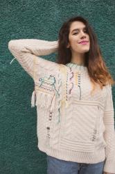 DIY: Wool Embroidered Jumper