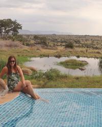 A Palm Leaf Romper in the Serengeti