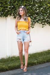 Yellow Crop Top...