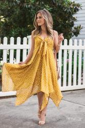 Yellow Polka Dot Dress...