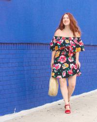 The Cutest $33 Floral Off The Shoulder Dress