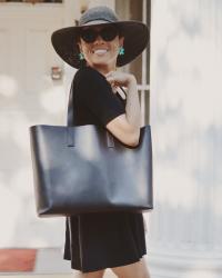 My New Black Tote With An All-Black Outfit 
