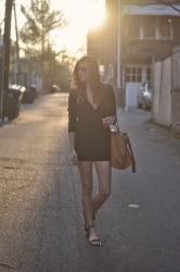 Little Black Romper with Alixandra Collections