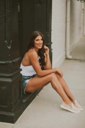 White Crop Tank