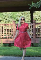 Summer Days in a Red Polka Dot Dress