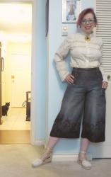 Victorian Lace and Sparkly Culottes