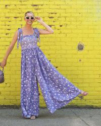 LILAC JUMPSUIT // BROOKLYN SUMMER