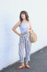 Striped Linen Pants