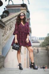 Dotted Dress and Boots