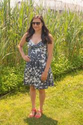 {outfit} The Little Blue Floral Dress